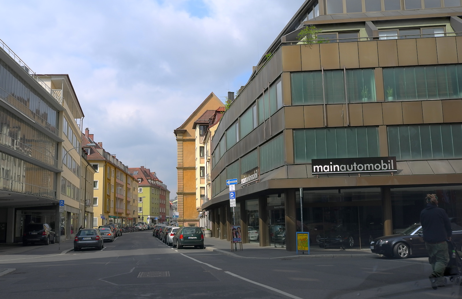 Das mainautomobil-Gebäude in der Münzstraße 7 in Würzburg