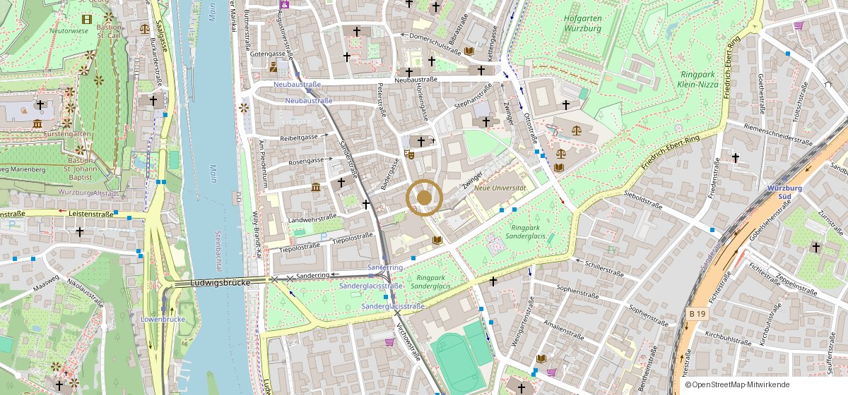 Standort no.7 mainautomobil – Münzstraße 7, 97070 Würzburg (Kartendaten © OpenStreetMap-Mitwirkende)